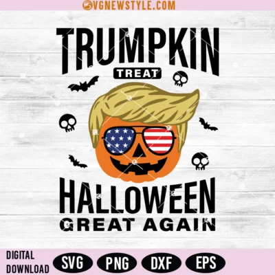 Trumpkin Treat Halloween Great Again Svg