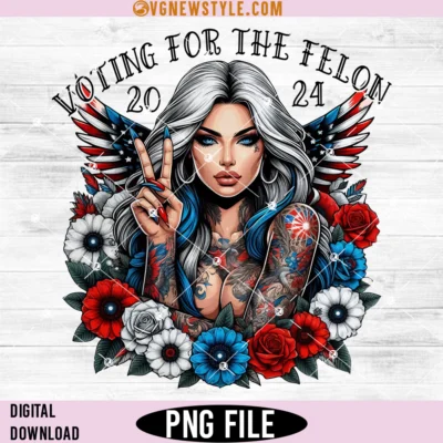 Voting for Felon Trump Girl Png