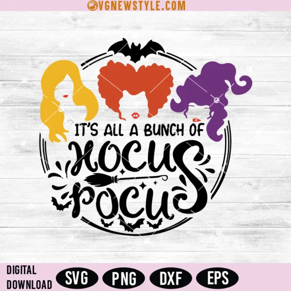 Witches Hair Cute Halloween Svg Png, Hocus Pocus SVG, Digital Downloads
