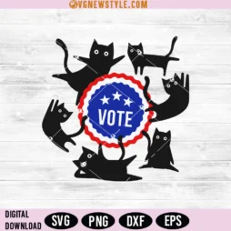 Funny Cat Lovers Vote Svg