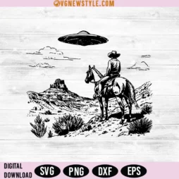 Cowboy UFO SVG