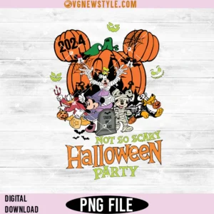 Disney Mickey's Not So Scary Png, Disney Halloween Png, Digital Downloads