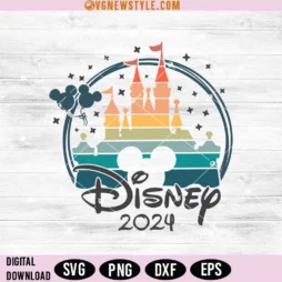 Disneyland 2024 trip Svg Silhouette