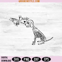 Dog Skeleton Boop Svg