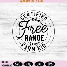 Free Range Farm Kid svg