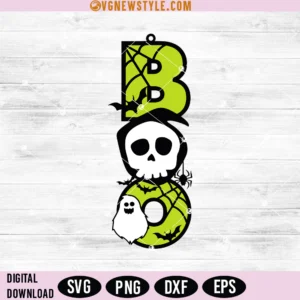 Ghost BOO Svg, Ghost Boo Sign Laser Cut, Png, Digital Downloads