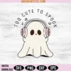 Ghost with Headphones Svg