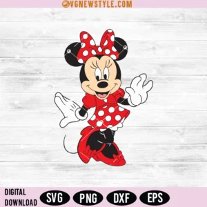 Cute Minnie Mouse Svg, Png, Dxf, Eps, Digital Downloads