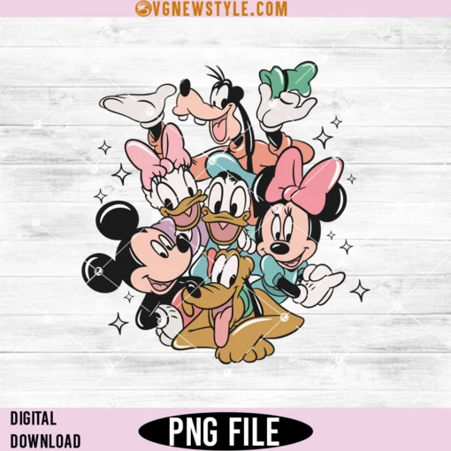 Mouse and Friends Sublimation Png