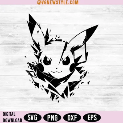 Pikachu from shards svg