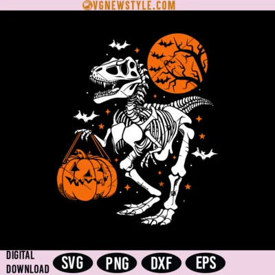 Spooky Saurus Svg Design