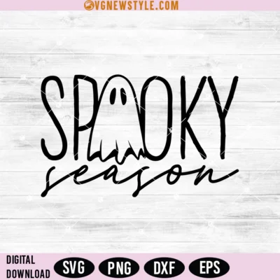 Spooky Season Silhouette Svg