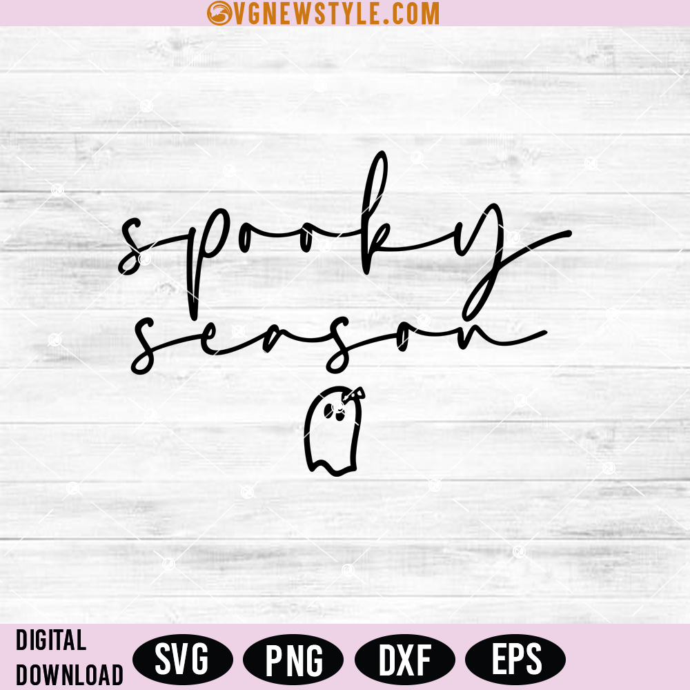 Spooky Season Svg Files, Fall svg, Png, Digital Downloads 1 Spooky Season Svg Files