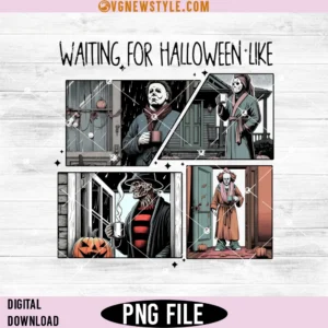 Waiting For Halloween Like Horror Movie Png Design