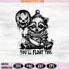 You'll Float Too Horror Raccoon Halloween Svg