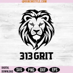 313 Grit football svg