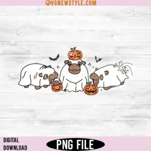 Moo Deng Halloween Png, Baby Pygmy Hippo Moo Deng Png, Instant Download