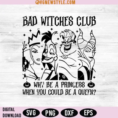 Bad Witches Club Svg