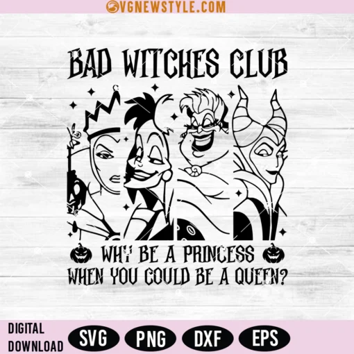 Bad Witches Club Svg Files