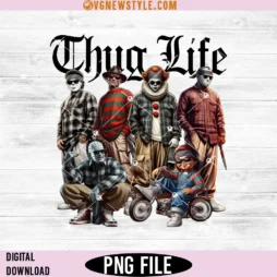 Chicano Thug Life Halloween Character Png