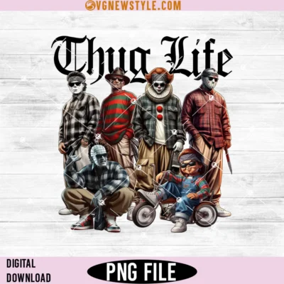 Chicano Thug Life Halloween Character Png