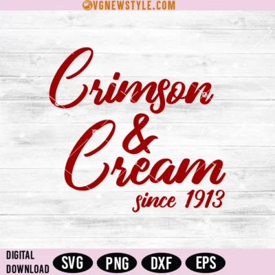 Crimson Cream Since 1913 Svg