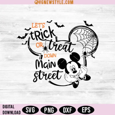 Halloween Mickeyy and Friends Svg