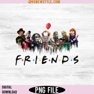 Killers Friends Png, Retro Halloween Png, Horror Friend Png, Instant Download