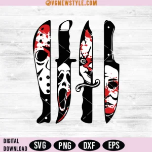 Horror Movie Knife SVG, Png, Dxf, Eps, Instant Download