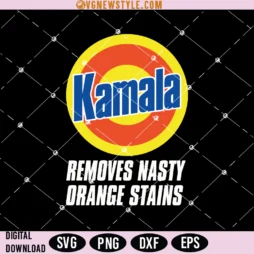 Kamala Removes Nasty Orange Stains Svg