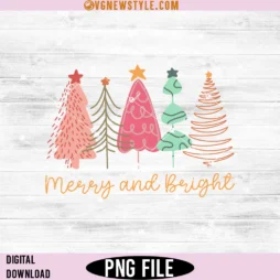 Merry and Bright Png