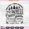 White Christmas Wallace And Haynes Sister Svg