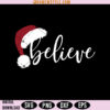 Believe Christmas SVG Png