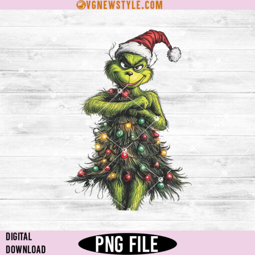 Grinch Christmas Tree Png Designs