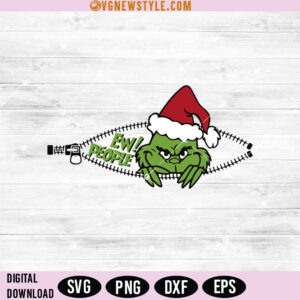 Grinch Ew People Svg Silhouette, Grinch SVG, Png, Instant Download