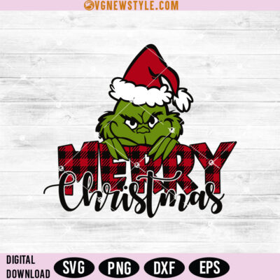 Grinch Merry Christmas Svg