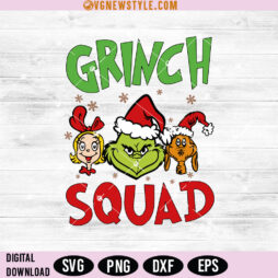 Grinch Squad Svg Silhouette