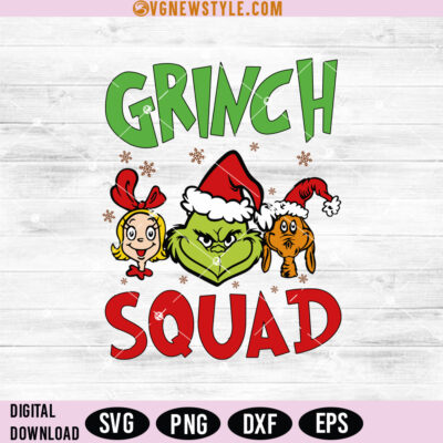 Grinch Squad Svg Png