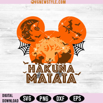 Hakuna Matata Halloween Svg