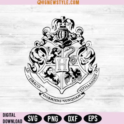 Potter Hogwarts Crest Svg