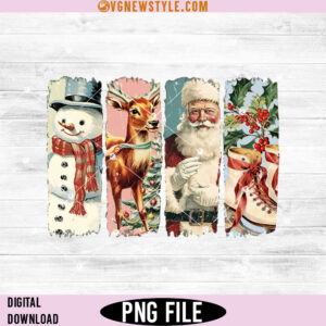 Vintage Santa Claus PNG, Christmas Sublimation, Retro Christmas Clipart