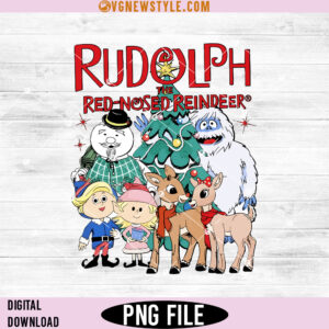 Rudolph the Red Nosed Reindeer Png, Christmas Holiday Clipart