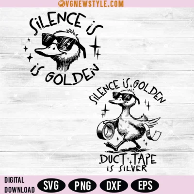 Silence is Golden Sarcastic Svg