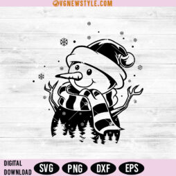 Christmas Snowman SVG