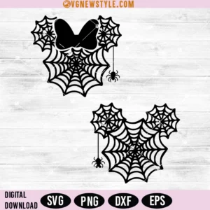 Disney Spiderweb Halloween Svg Bundle, Png, Dxf, Eps, Instant Download