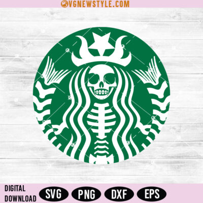 Starbucks Skeleton Svg