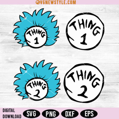 Thing 1 Thing 2 SVG Bundle