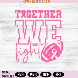 American Football Breast Cancer Svg