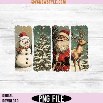 Retro Santa Claus Christmas Png