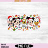 Vintage Mickey And Friends Christmas Png